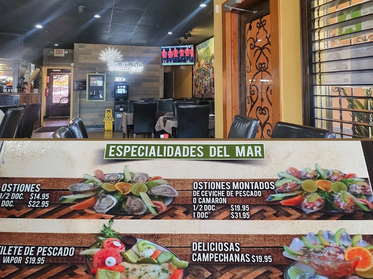 Restaurant interior with a relaxed, upbeat feel.